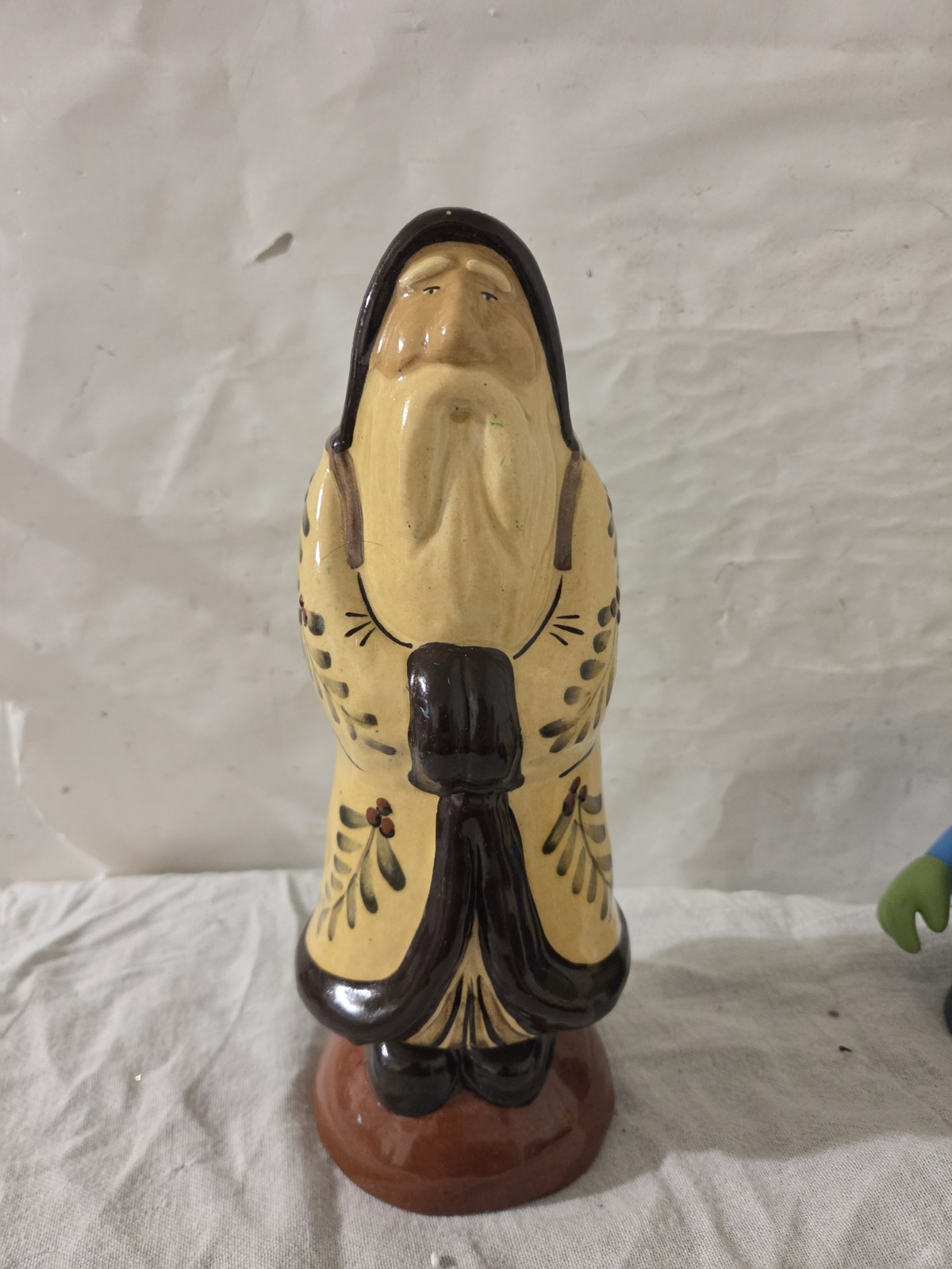 Eldreth Pottery Santa Claus 2012 Redware Folk Art Christmas 10\