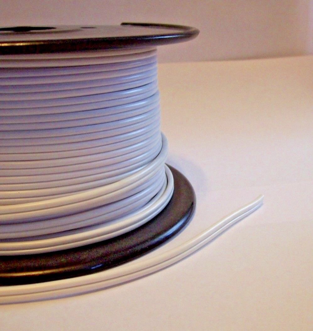 25 ft White 18/2 SPT-1 Parallel 2 Wire Plastic Covered Lamp Cord 46601JB