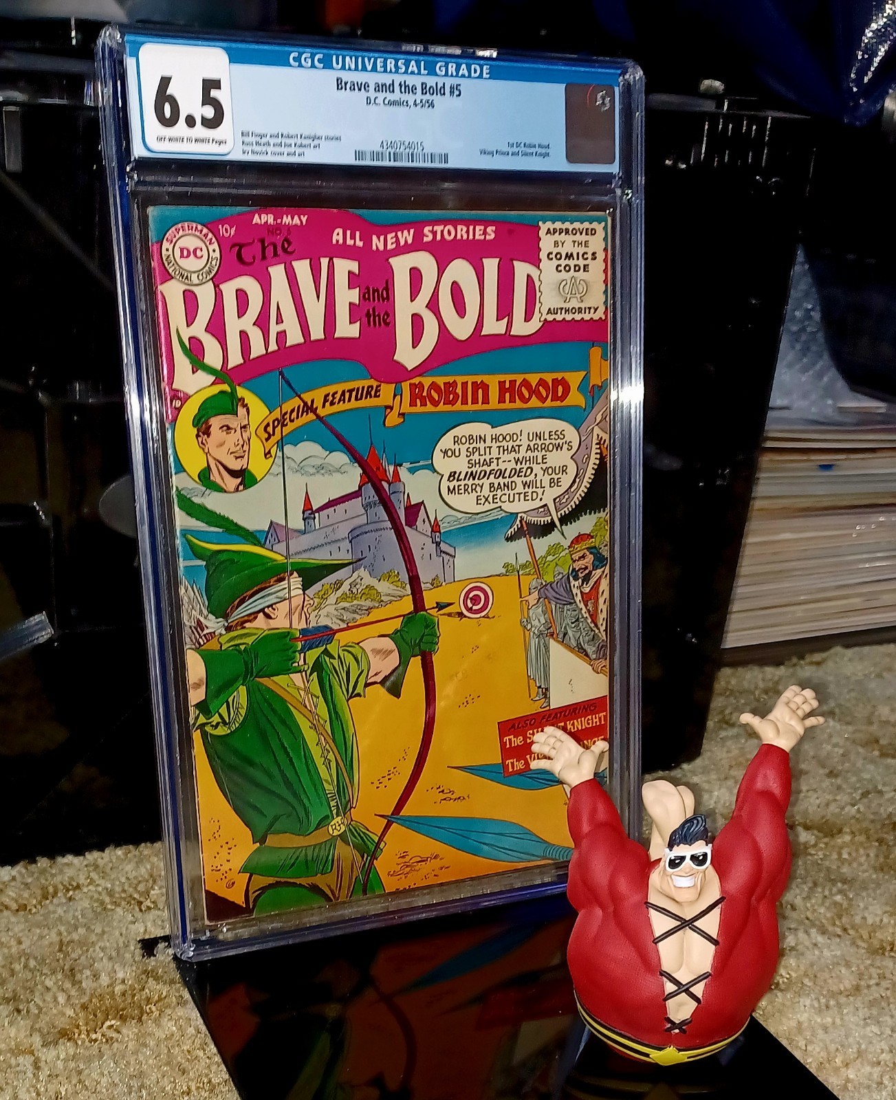 BRAVE AND THE BOLD #5 CGC 6.5  1st DC ROBIN HOOD 1956 VIKING PRINCE DCU