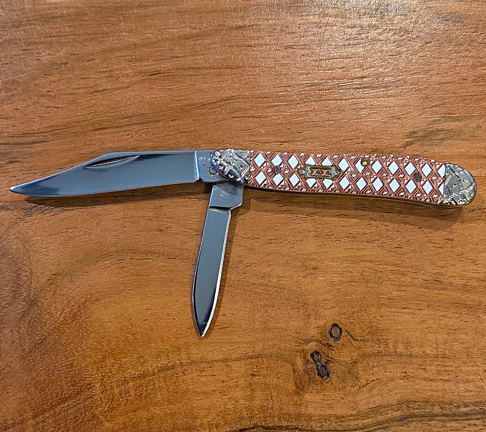 🔥 Case XX Celtic Maze Peanut by Wild Horse Customs RARE 🔥 