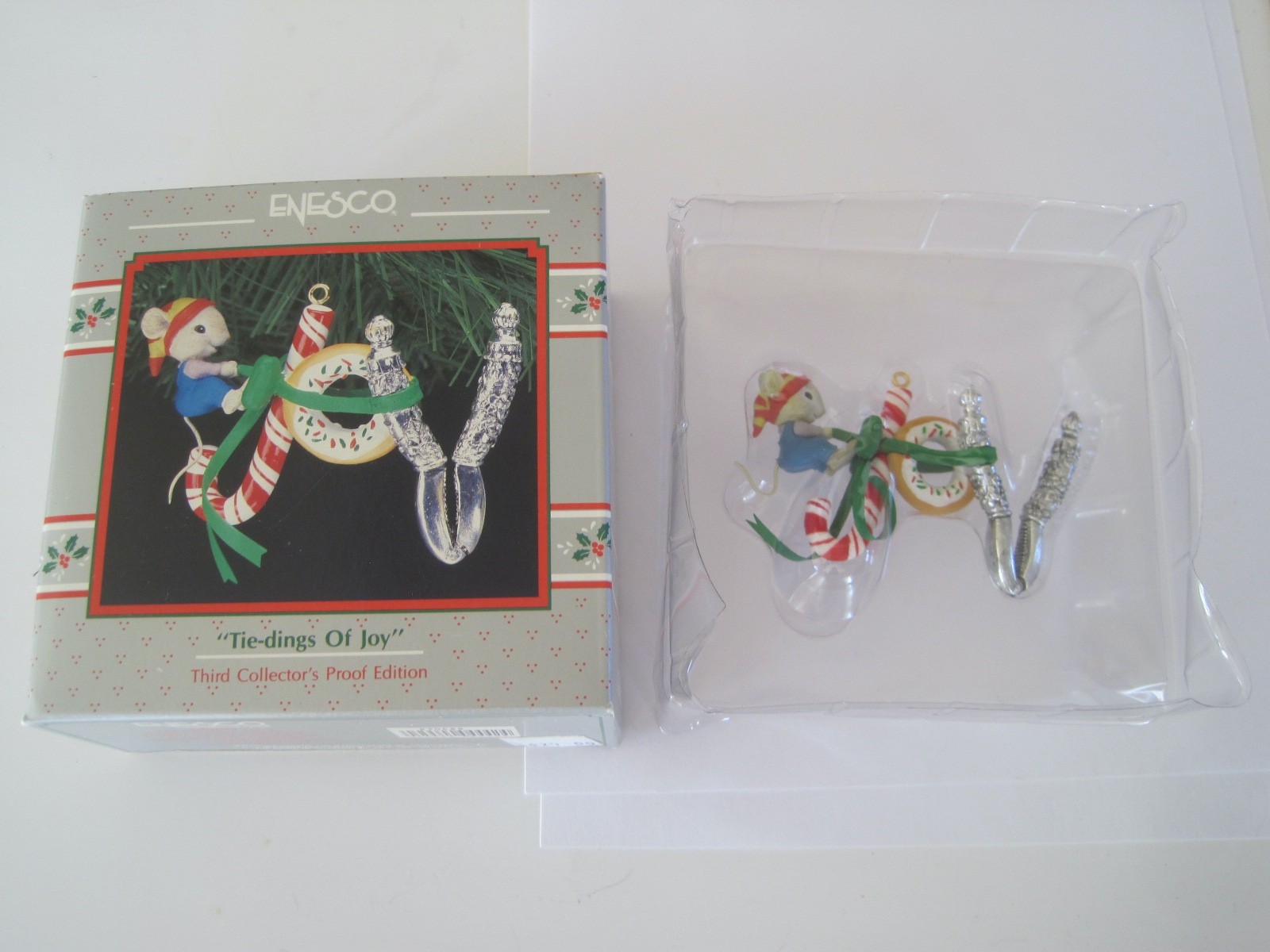 Enesco Ornament Tie-Dings Of Joy Third Collectors Proof Edition 1991