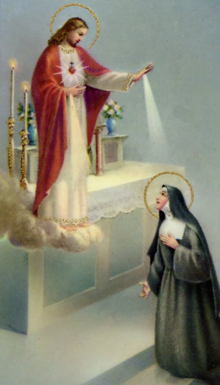 St. Margaret Mary Alacoque A - Laminated Holy 25 CARDS