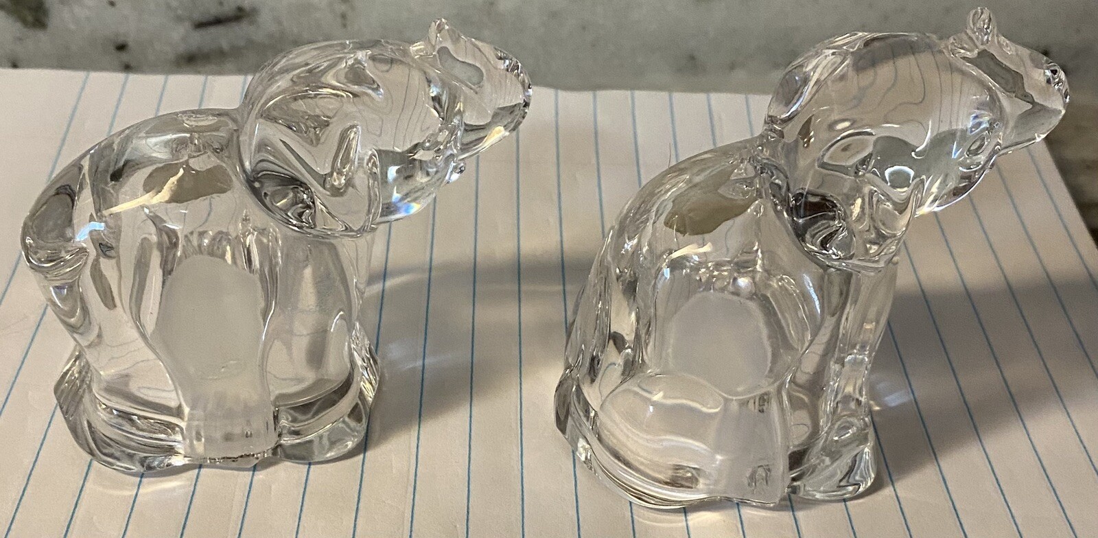 Gorham Fine Crystal Elephant Figurine 3 \