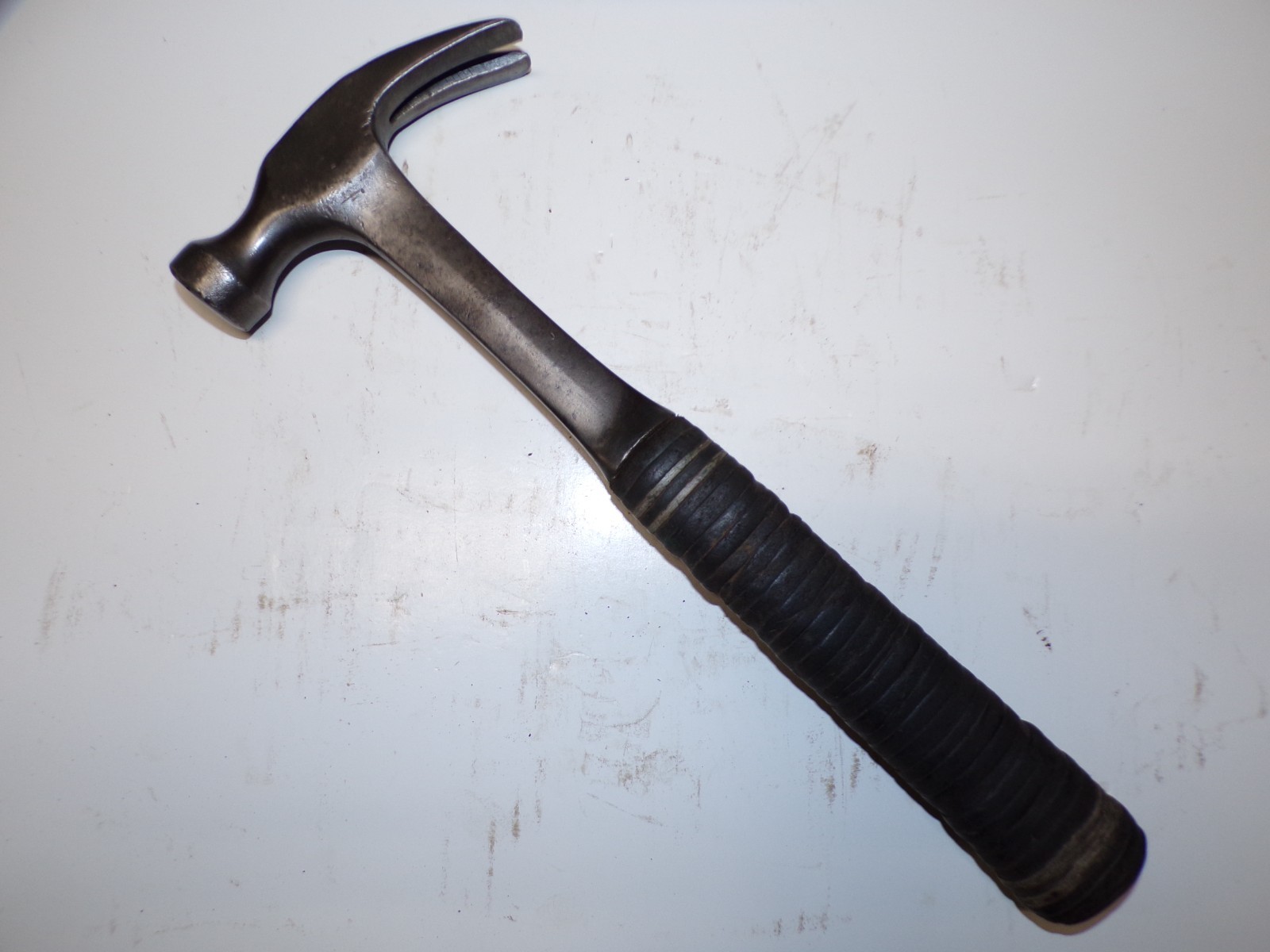 Vintage Estwing Claw Hammer with Leather Ring Handle - Carpentry - Grandpa's