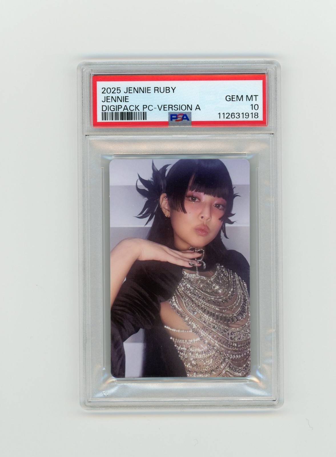 JENNIE RUBY Album Digipack Version Photocard PSA 10 Gem Mt Blackpink K-pop
