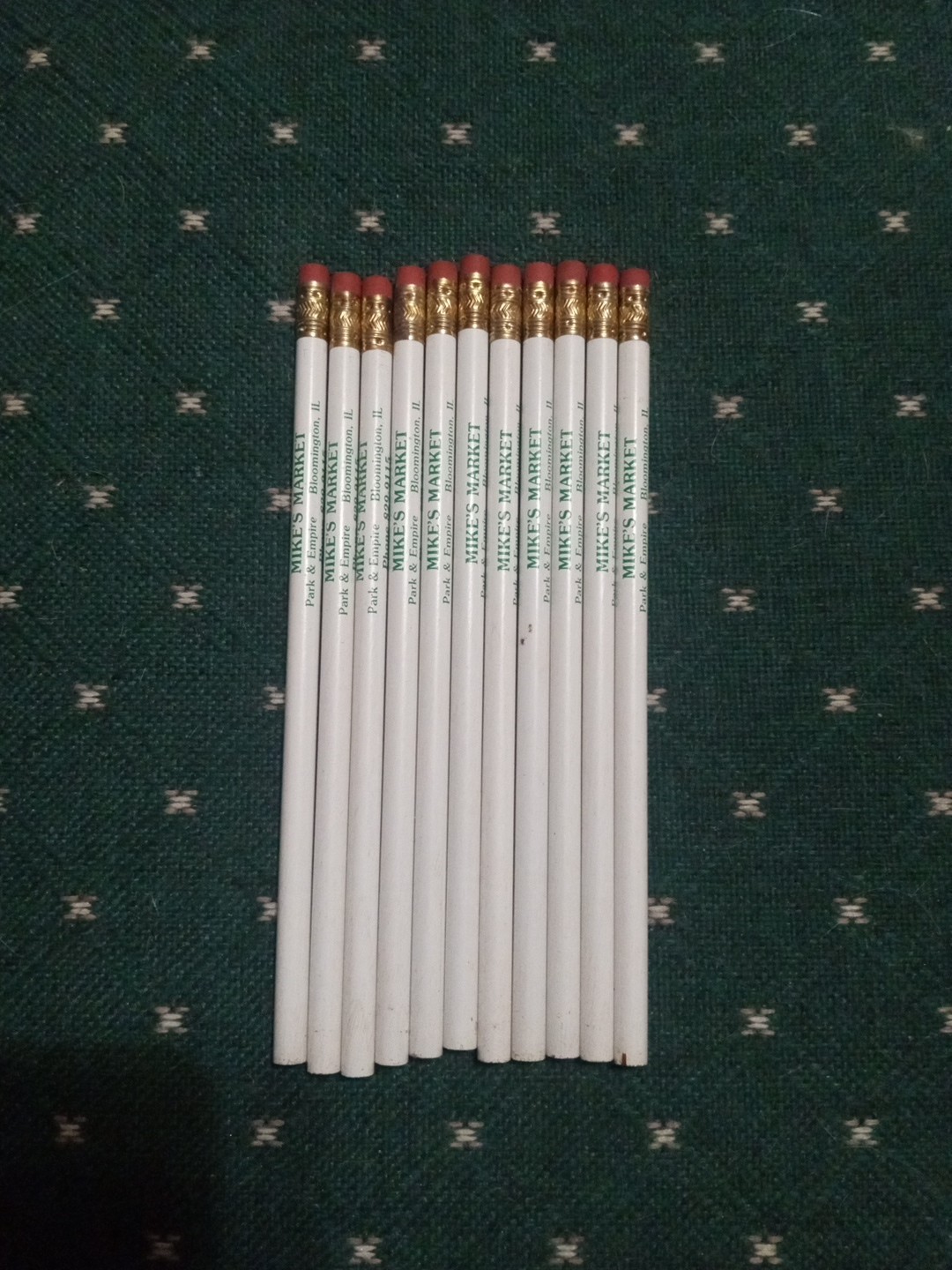 Vintage Mike\'s Market Pencils Lot Of 11 Perfect Unused Condition USA Rare Unique Vintage Mike\'s Market Pencils Lot Of 11 Perfect Unused Condition USA Rare Unique