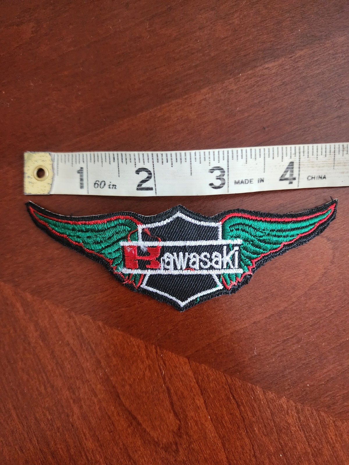90S KAWASAKI Motorcycle Motocross  Biker Crest Racing Patch *FREE SHIPPING*