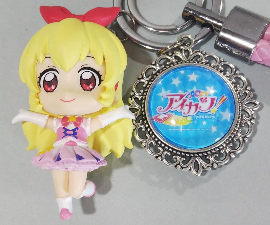 Aikatsu Ichigo Hoshimiya Charm Figure 60mm Cameo Style Pink Strap 14+