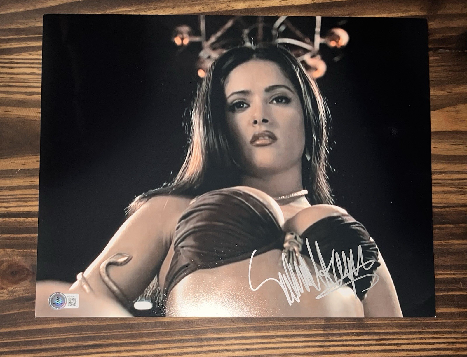 Salma Hayek Signed FROM DUSK TILL DAWN 11x14 Beckett Certified#BQ15051 Autograph