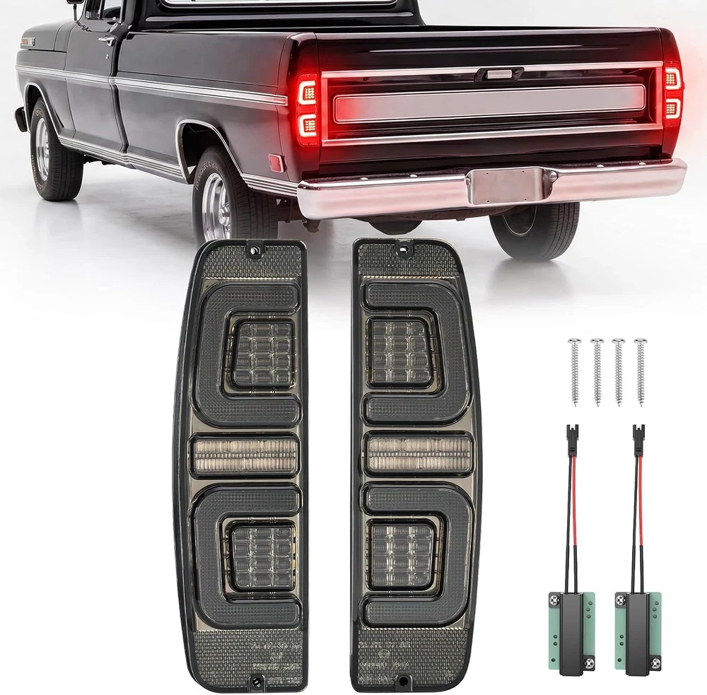 Multifunctional LED Tail Lights Compatible with 1967-1972 F100 F250 F350 / 1967-