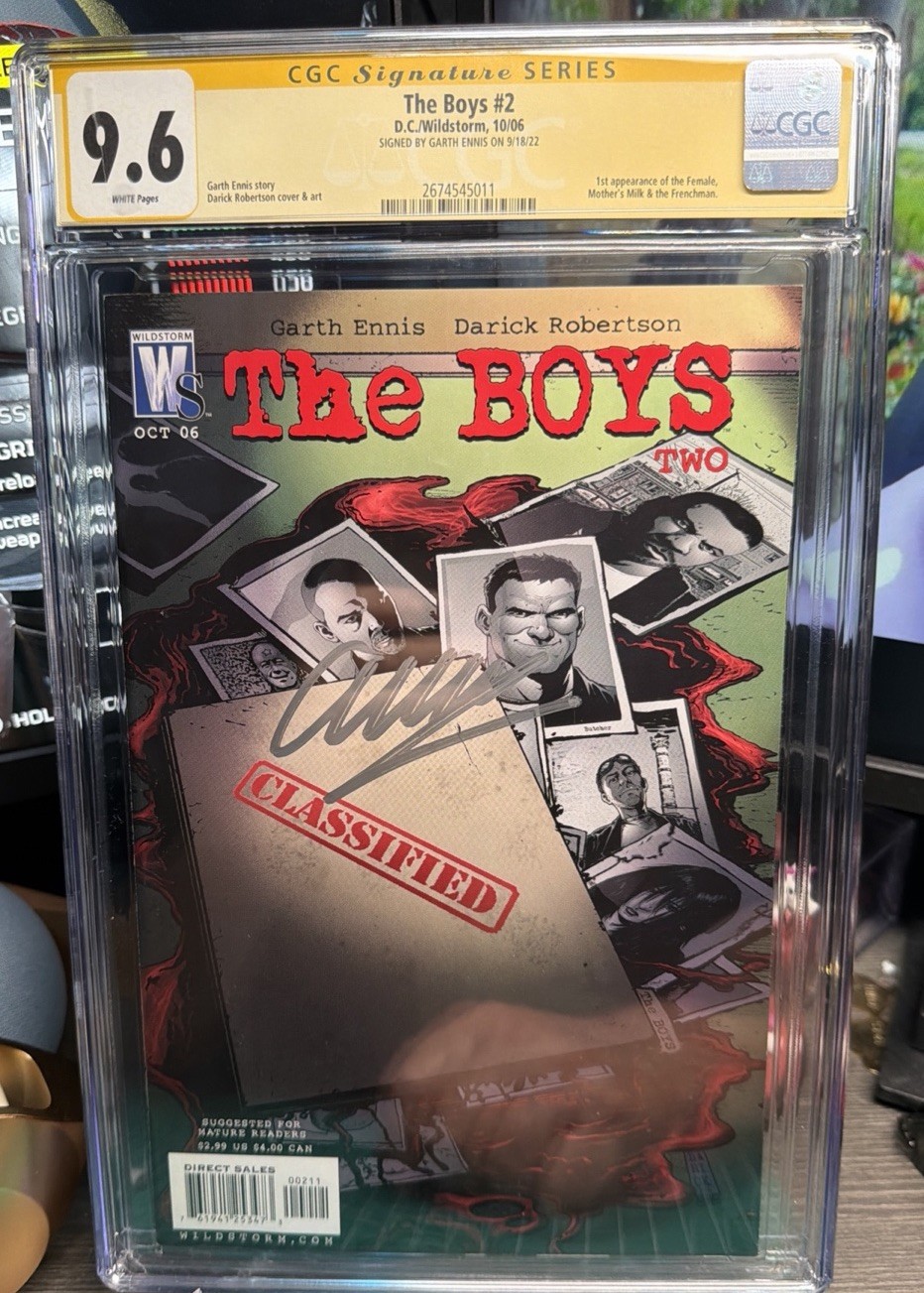 🔑Boys 2 CGC SS 9.6 Signed by Darick Robertson 1st MM, Frenchie, Kimiko
