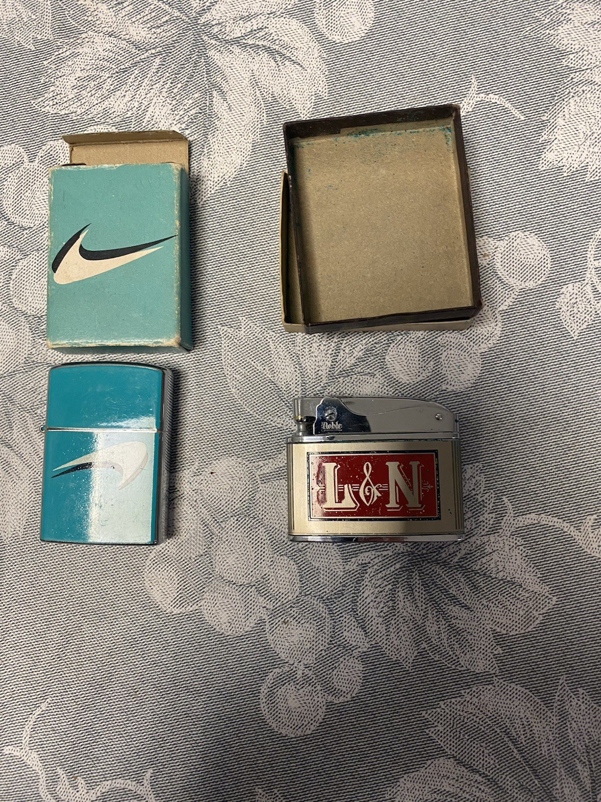 VINTAGE NEWPORT AND L & N RAILROAD CIGARETTE LIGHTERS