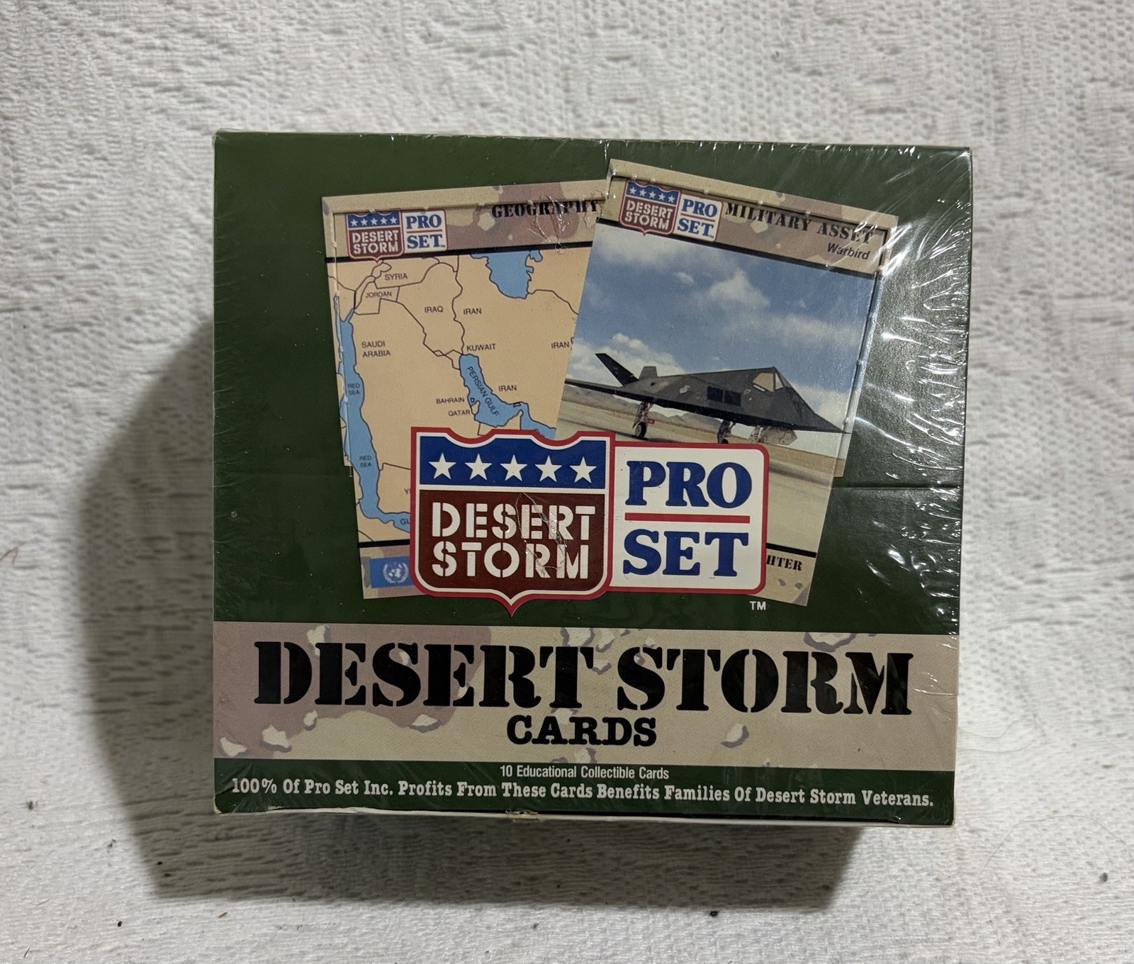 Vintage 1991 PRO SET Desert Storm Card Box 36 Packs/10 Cards per Pack NEW