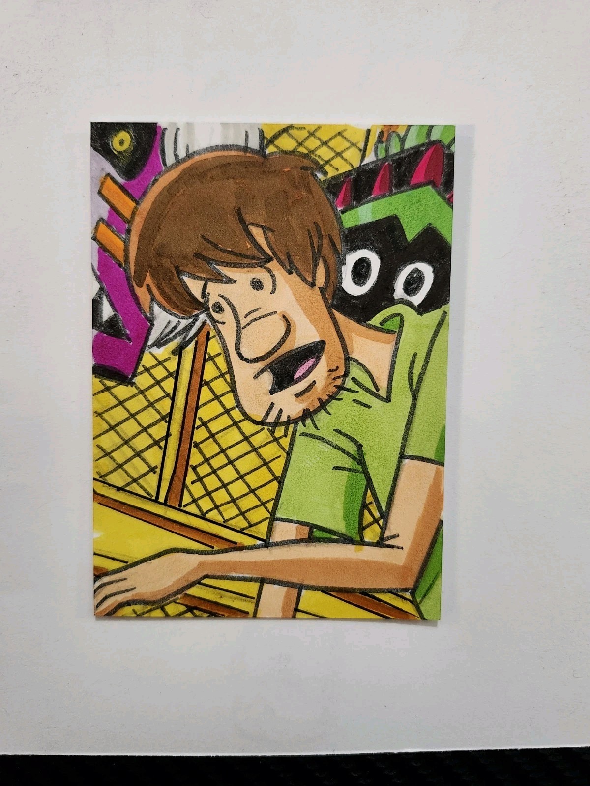 Scooby Doo (Shaggy) Original Sketch Card Art
