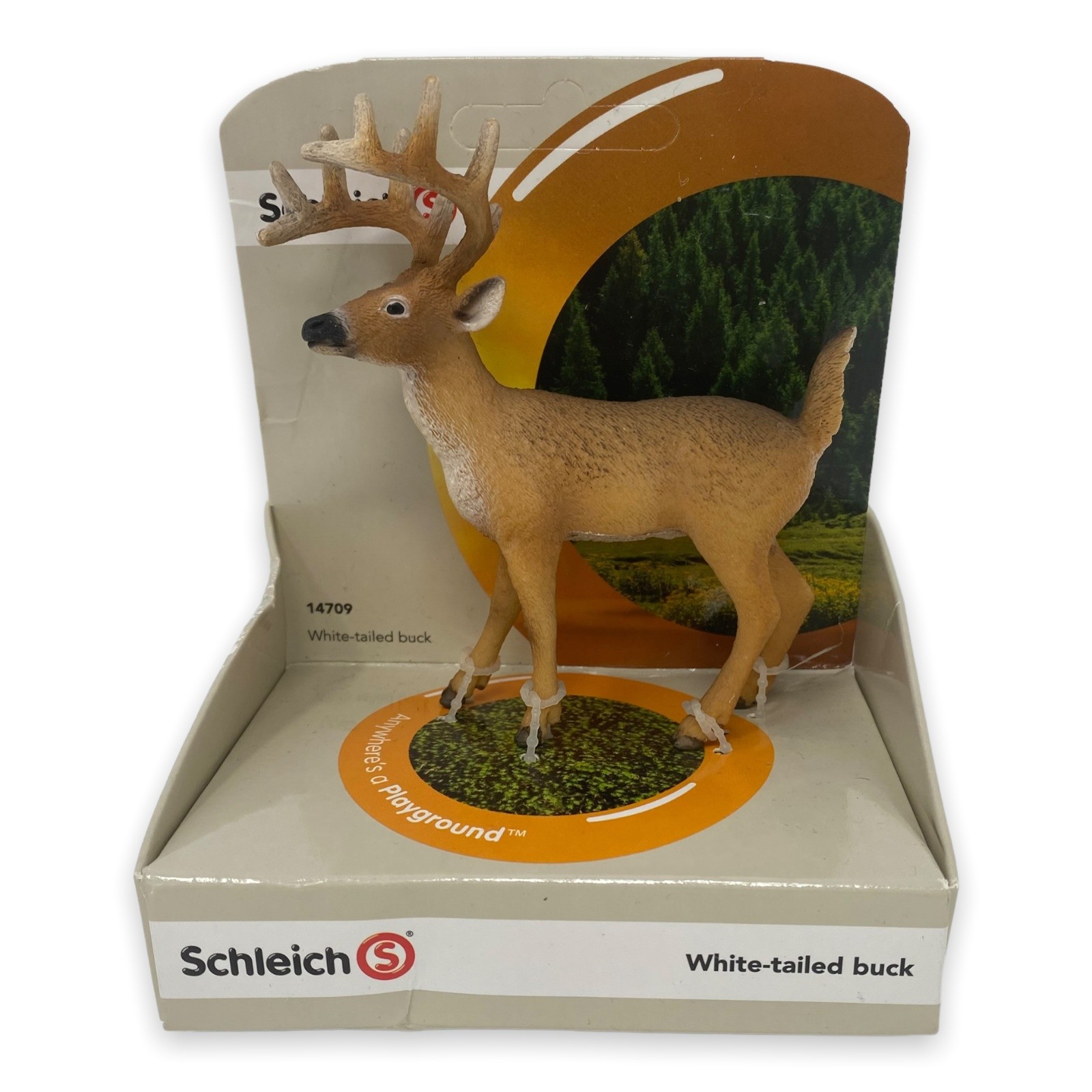 Schleich White Tailed Buck 14709 New NIP Collectible Forest Animal Figure