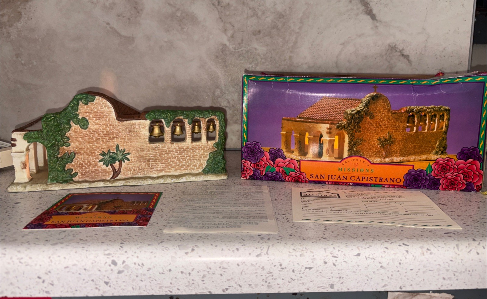 California Mission San Juan Capistrano  1997 Mervyns Box Mint Paperwork Crosses