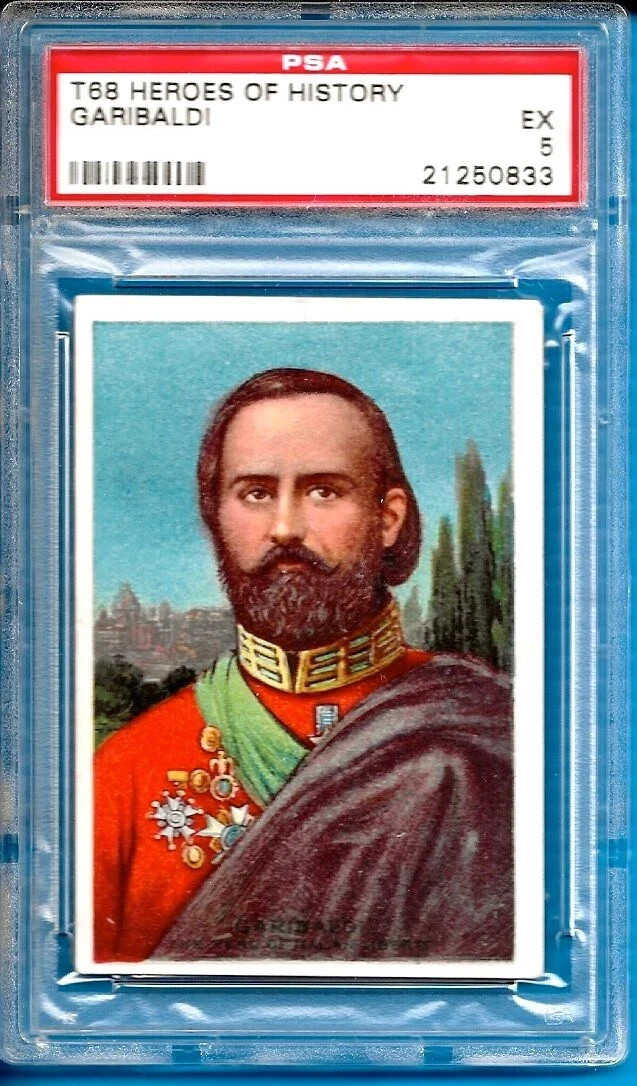 1911 T68 GIUSEPPE GARIBALDI Heroes of History PAN Handle Scrap PSA 5