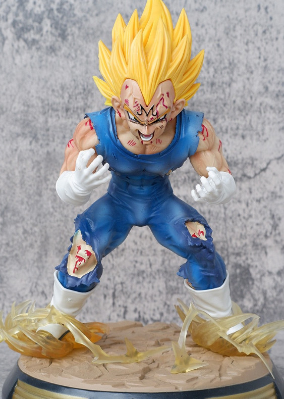 28CM DRAGON BALL Z MAJIN VEGETA SSJ2 SUPER SAIYAN  ANIME COLLECTION STATUE🔥