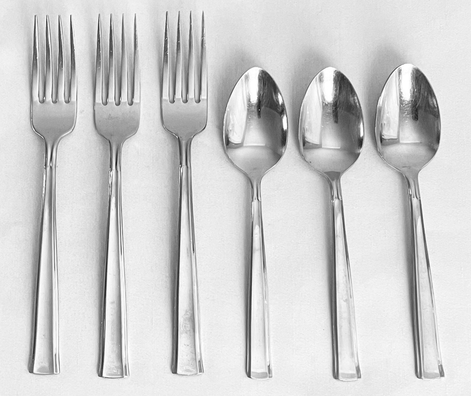 Oneida All American FOREVER 3 Dinner Forks  & 3 Teaspoons