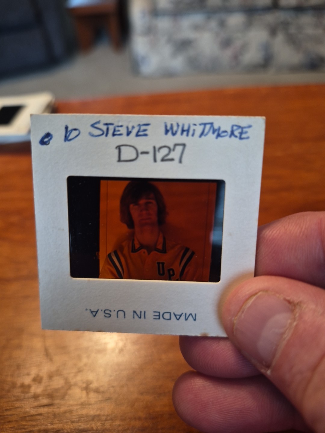 Vintage 1970's Steve Whitmore   UPJ Basketball  Slide 2 Inches