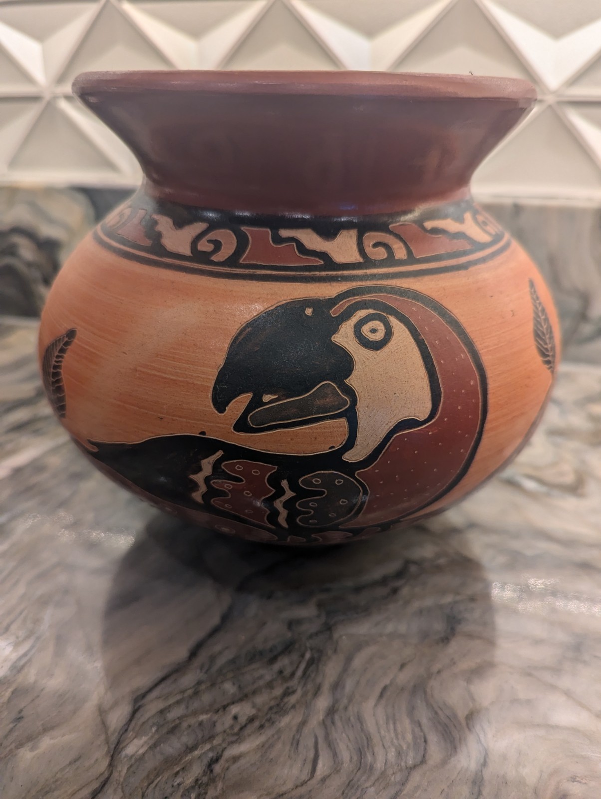 Parrot Water Vessel Pottery Costa Rican 8 Parrot Water Vessel Pottery Costa Rican 8