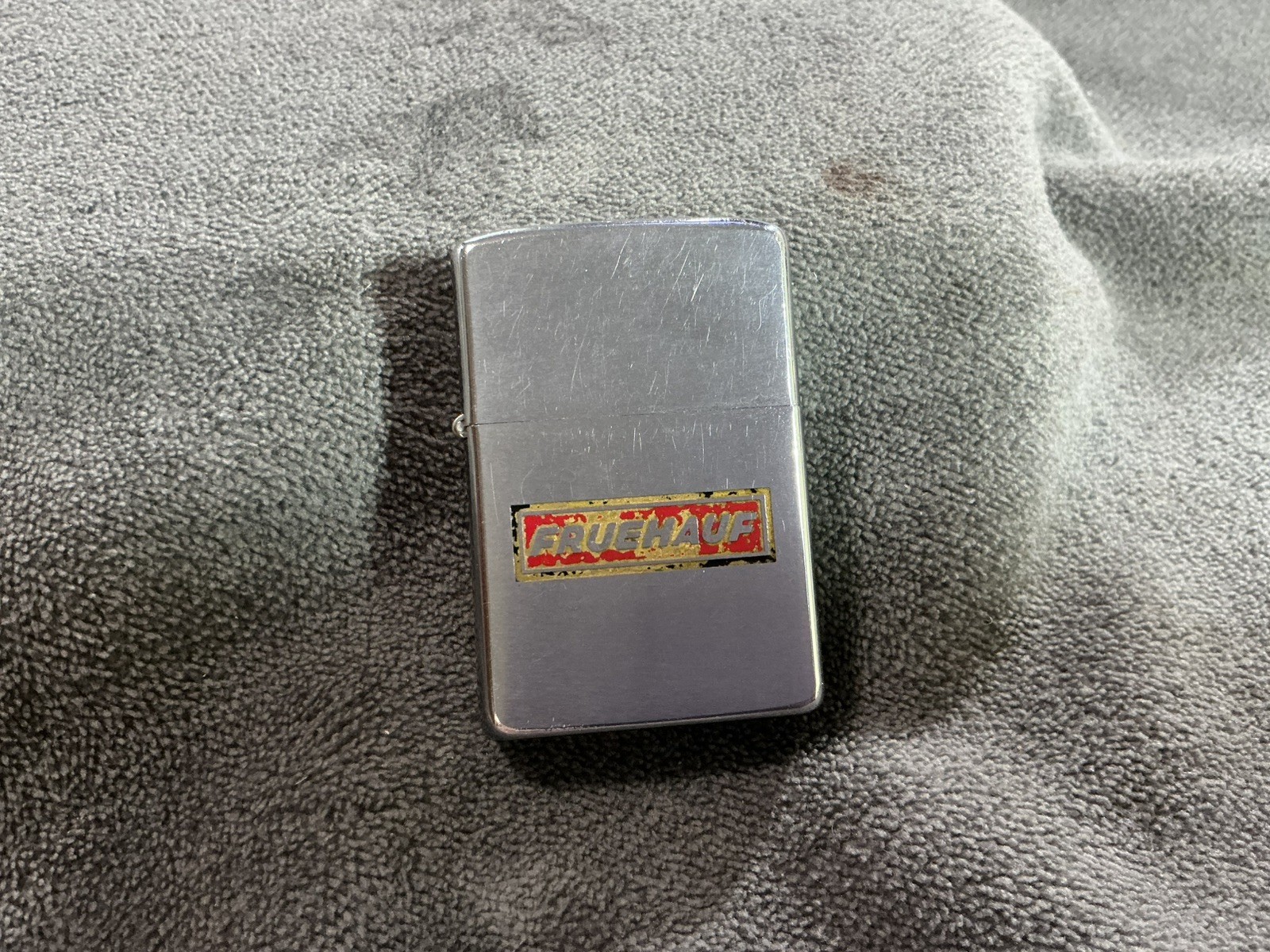 Vintage 1971 Zippo Fruehauf Trailers Advertising Lighter