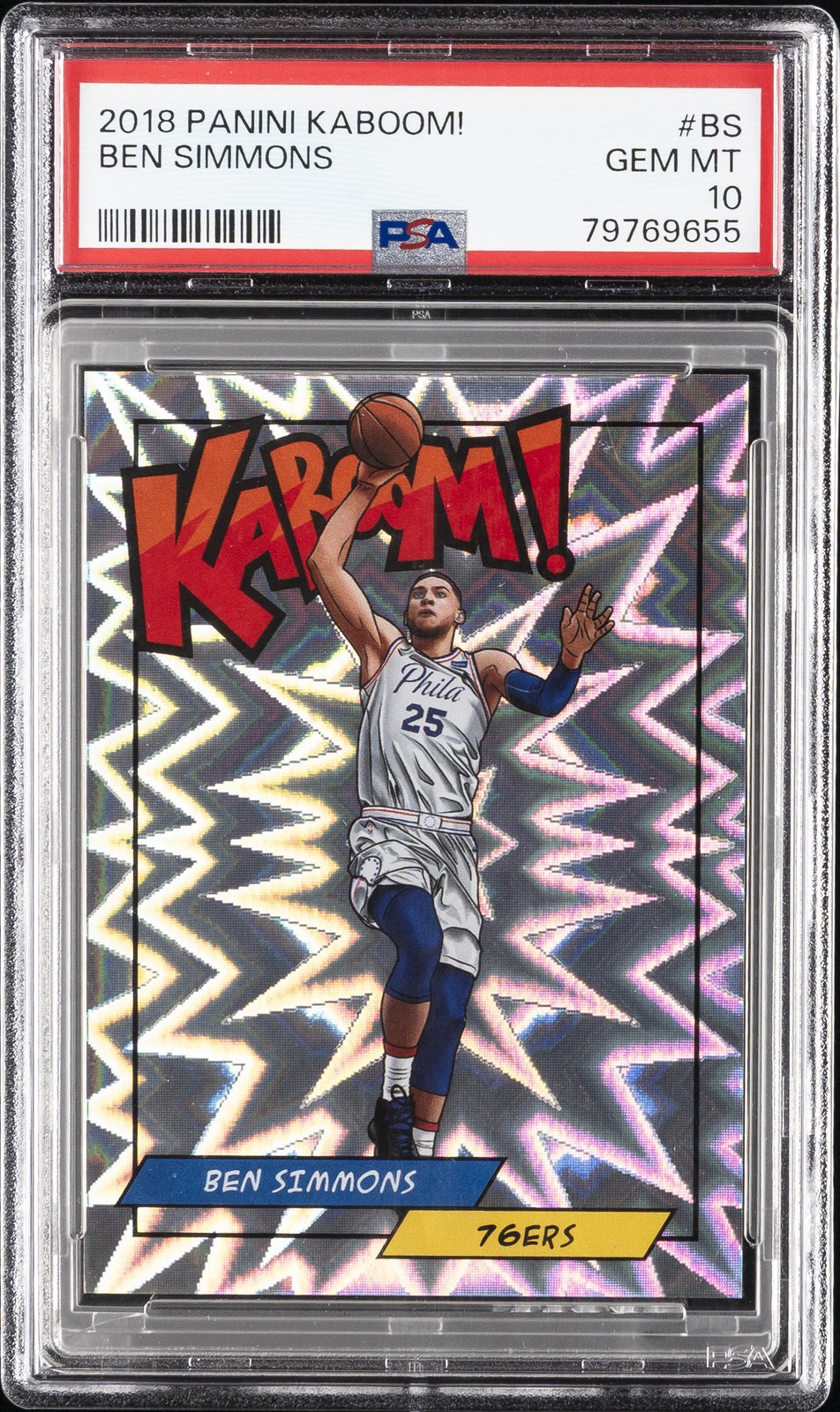 2018 PANINI KABOOM #BS BEN SIMMONS PSA 10