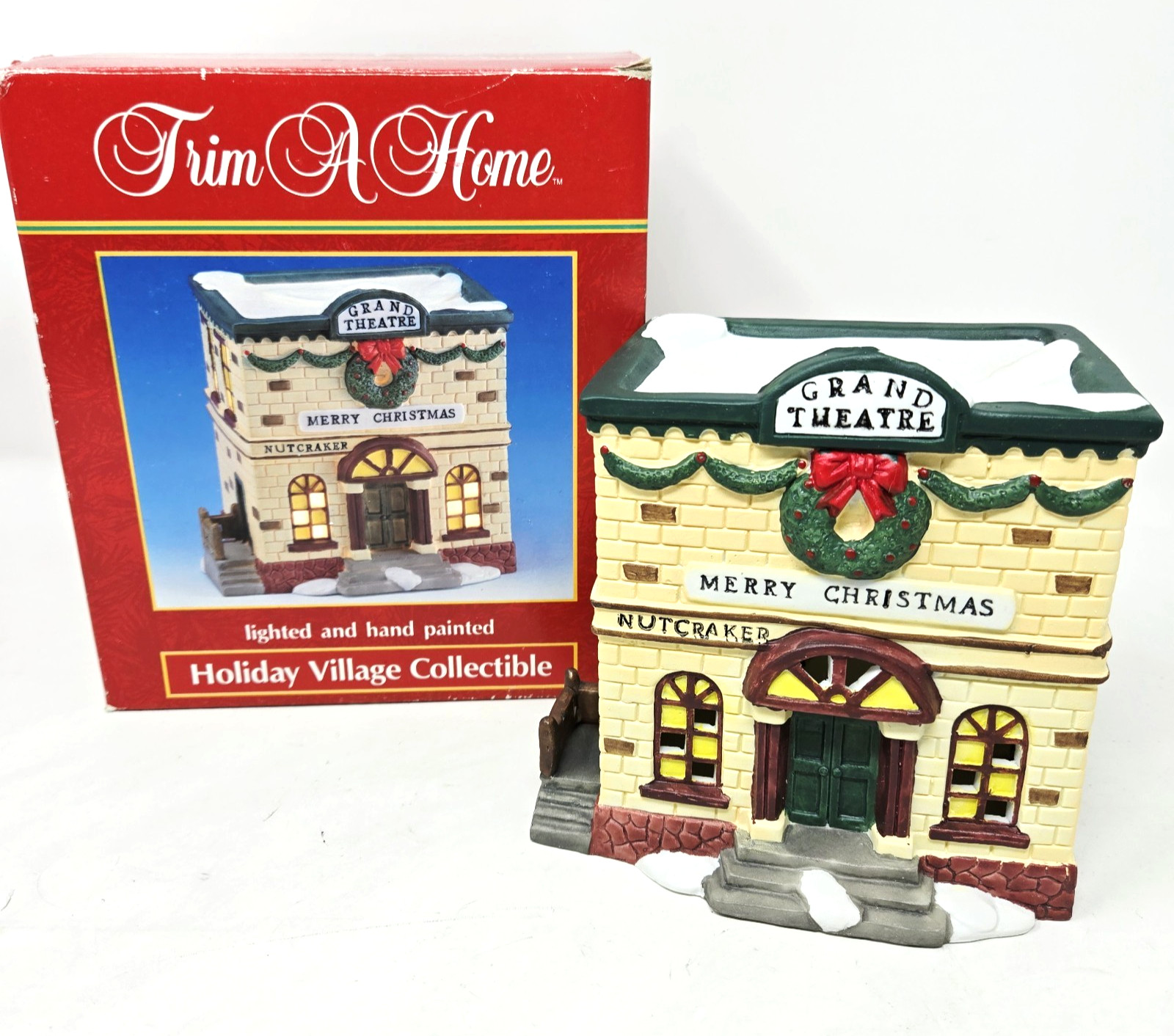 Vintage Trim A Home Grand Theatre Christmas Village -1993- Lighted Vintage Trim A Home Grand Theatre Christmas Village -1993- Lighted