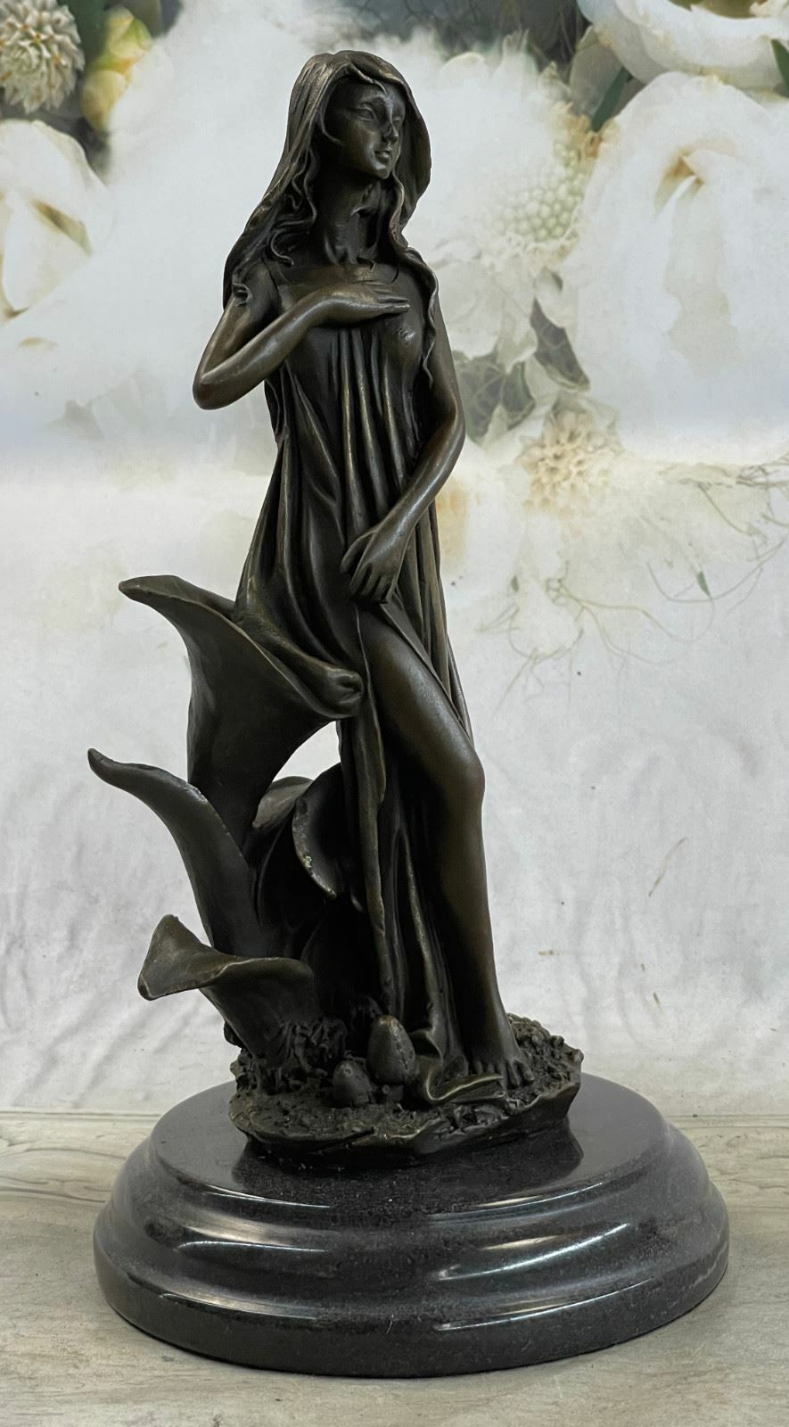 MOTHER EARTH GODDESS UNIQUE ABSTRACT CONTEMPORARY PURE BRONZE ARTWORK