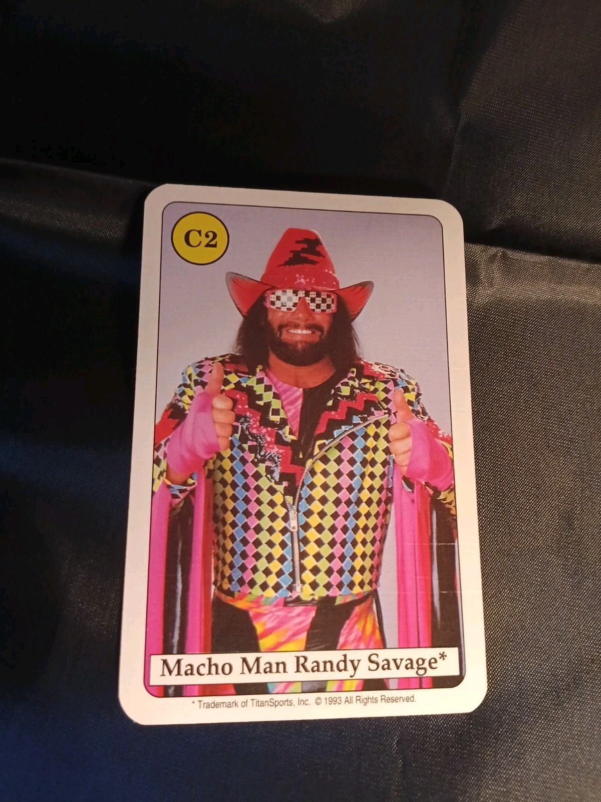 WWF 1993 Macho Man Randy Savage #C2 series five germany quartetts card WWF 1993 Macho Man Randy Savage #C2 series five germany quartetts card