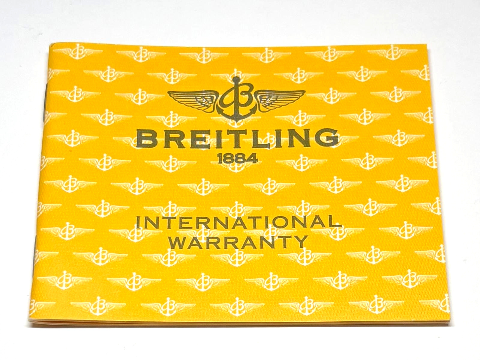 BLANK Breitling Warranty Certificate Guarantee w/ Dealer Stamp OEM Original