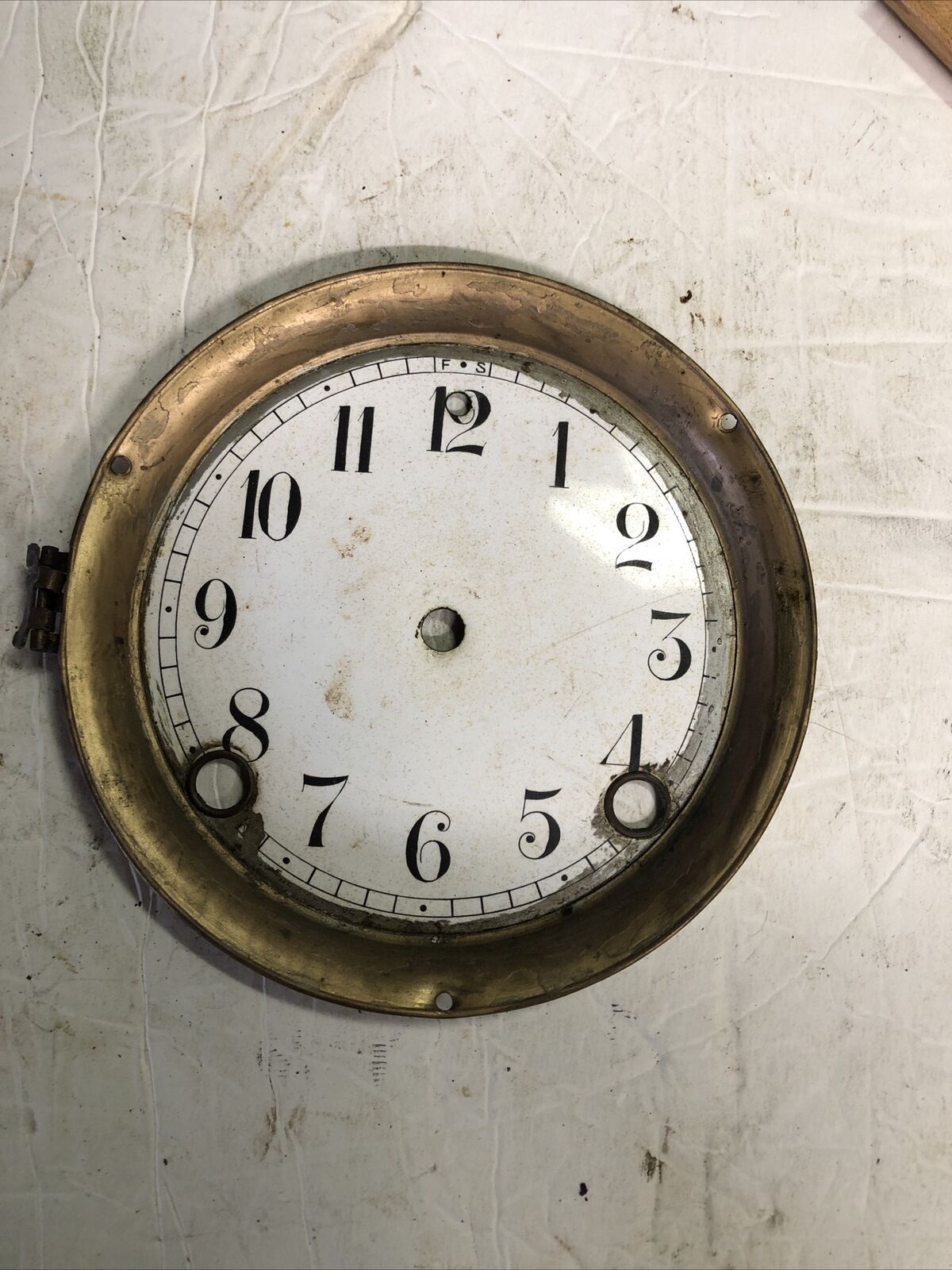 Vintage Sessions Mantle Clock Face PARTS REPAIR