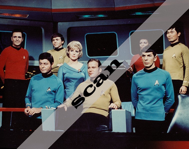 STAR TREK TOS Original Series CAST on Bridge 8X10 PHOTO #A417