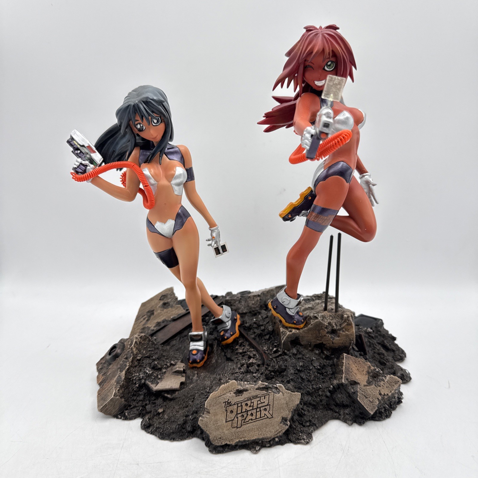 The Dirty Pair Painted Poly Resin Statue. Adam Warren Big Cheif Studios The Dirty Pair Painted Poly Resin Statue. Adam Warren Big Cheif Studios