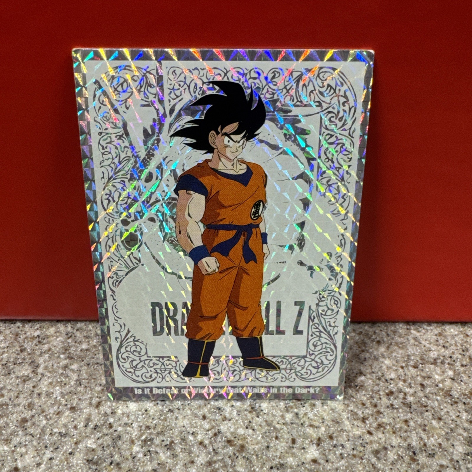 Rare Vintage AMADA 1998 Dragon Ball Z Goku  Chase Card Silver Prizm #G1