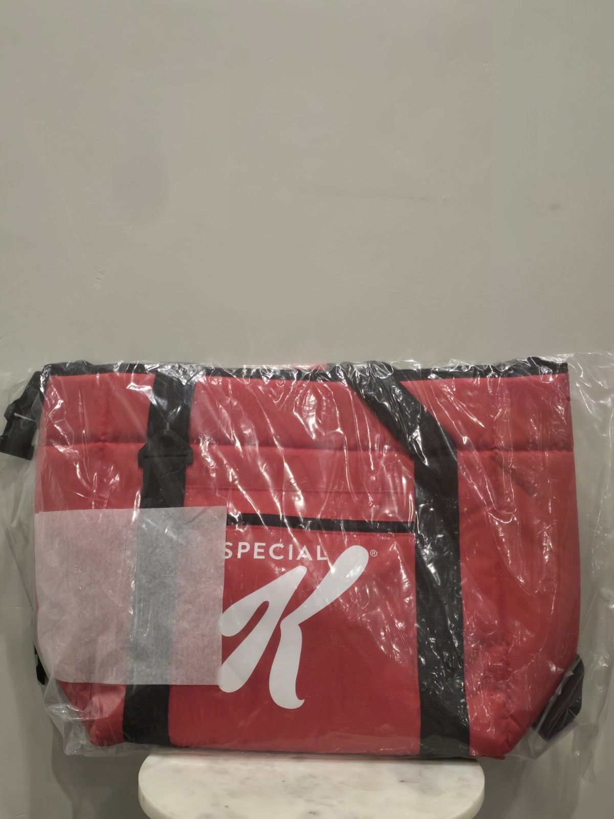 Kellogg\'s Special K Insulated Cooler Tote Bag Large Red Zip Shoulder Strap New