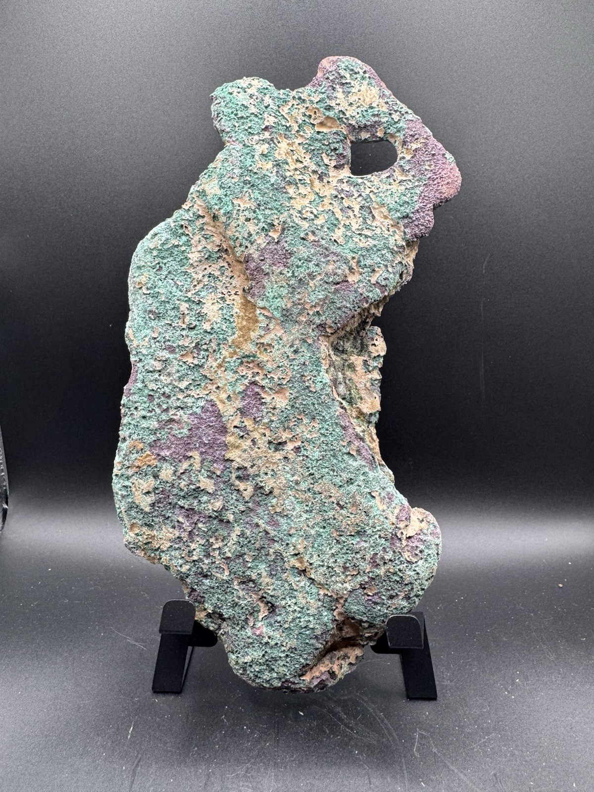 Large 4.8 lb Michigan Float Copper Specimen – Natural Window & Green Patina