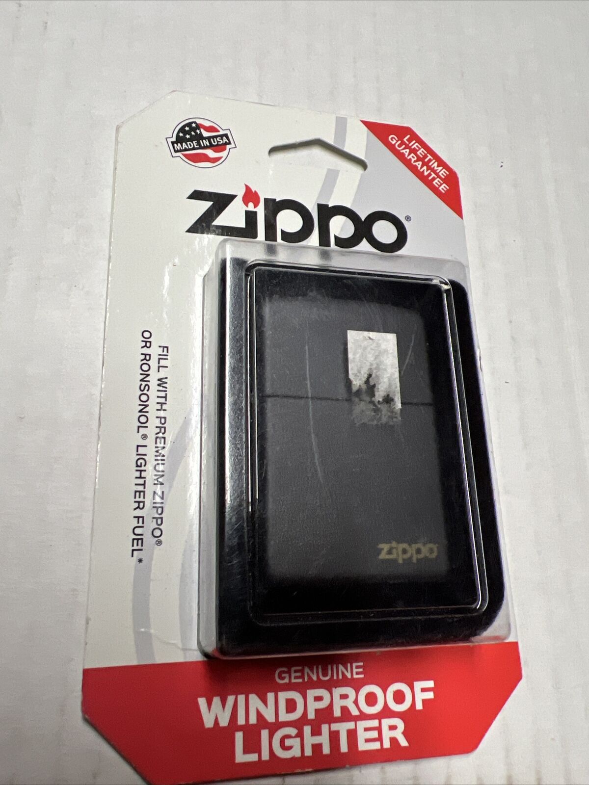 Zippo Windproof Lighter Classic Plain Black Finish (218) New in Package