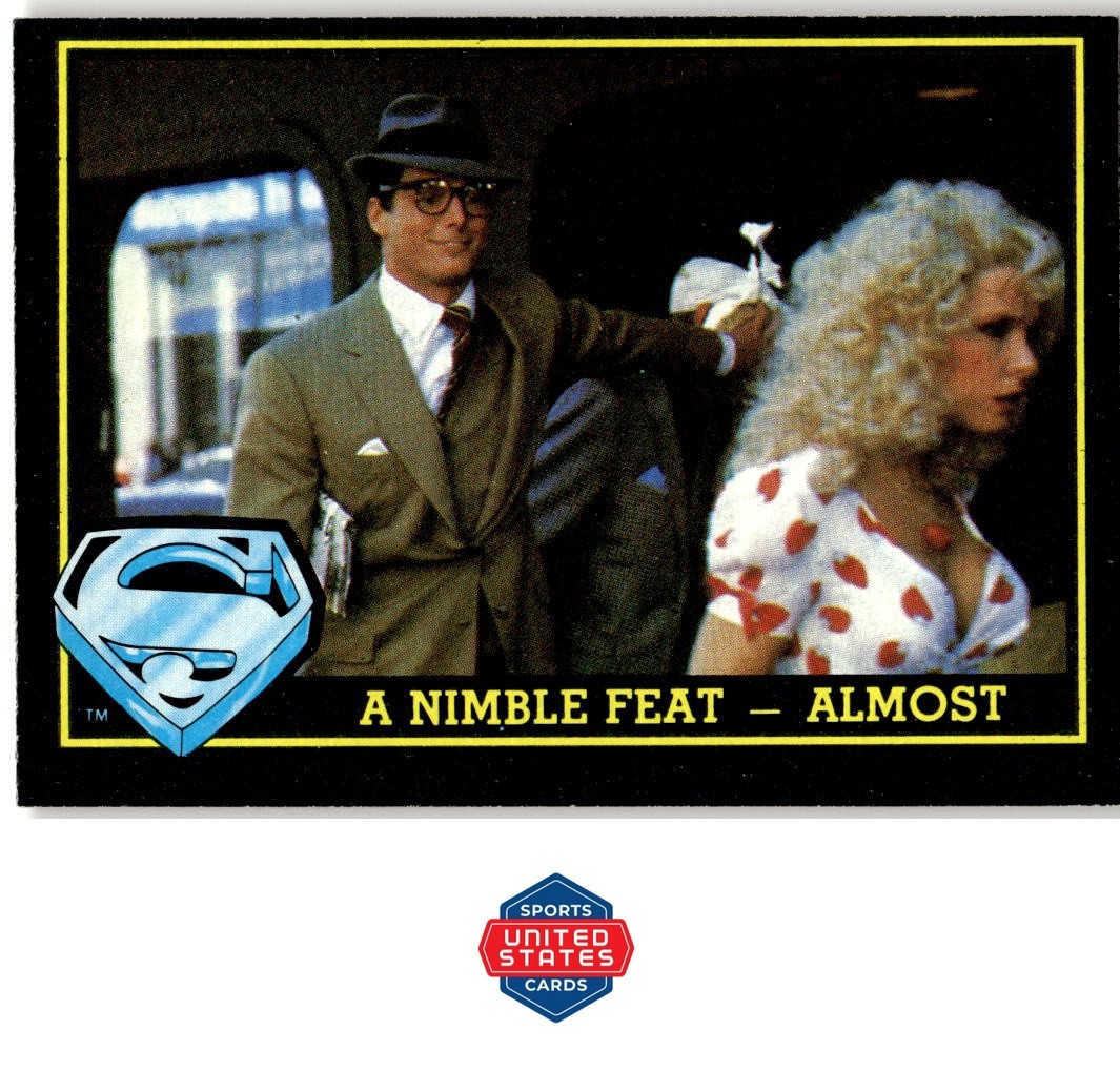 1983 Topps Superman III #8 A Nimble Feat--Almost