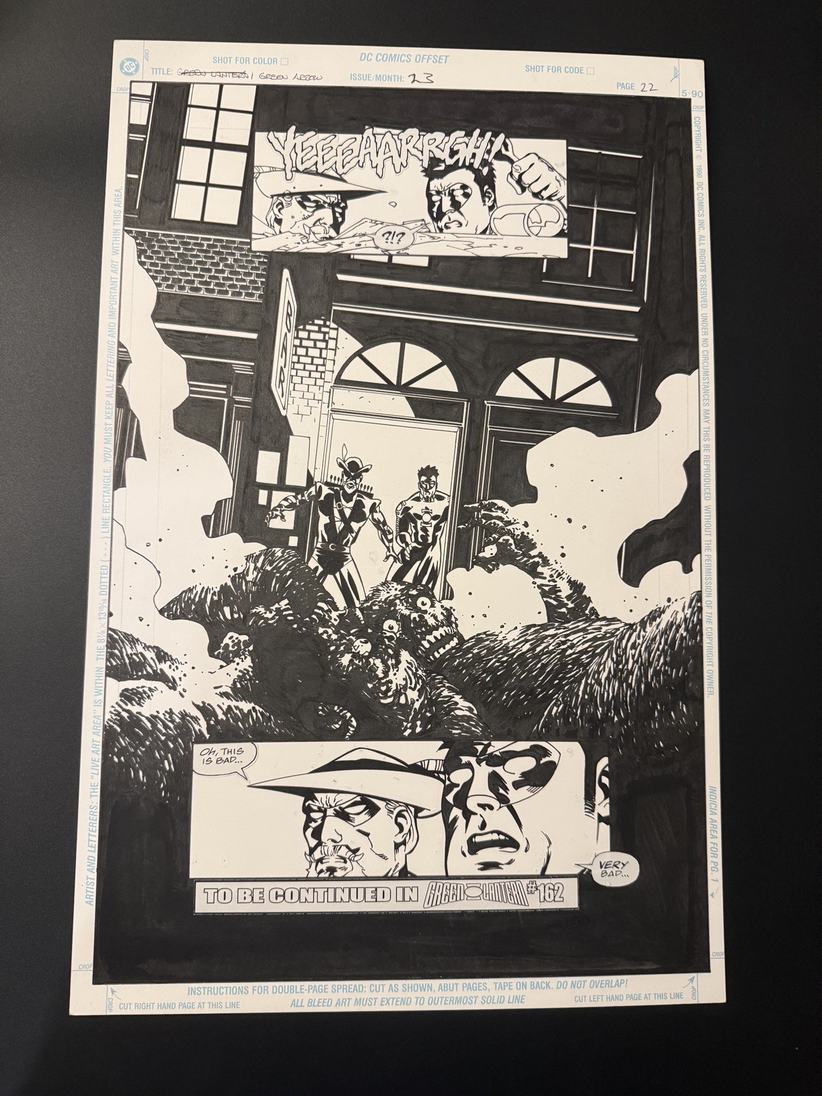 Green Arrow issue 23 page 22 Original Art By Charlie Adlard