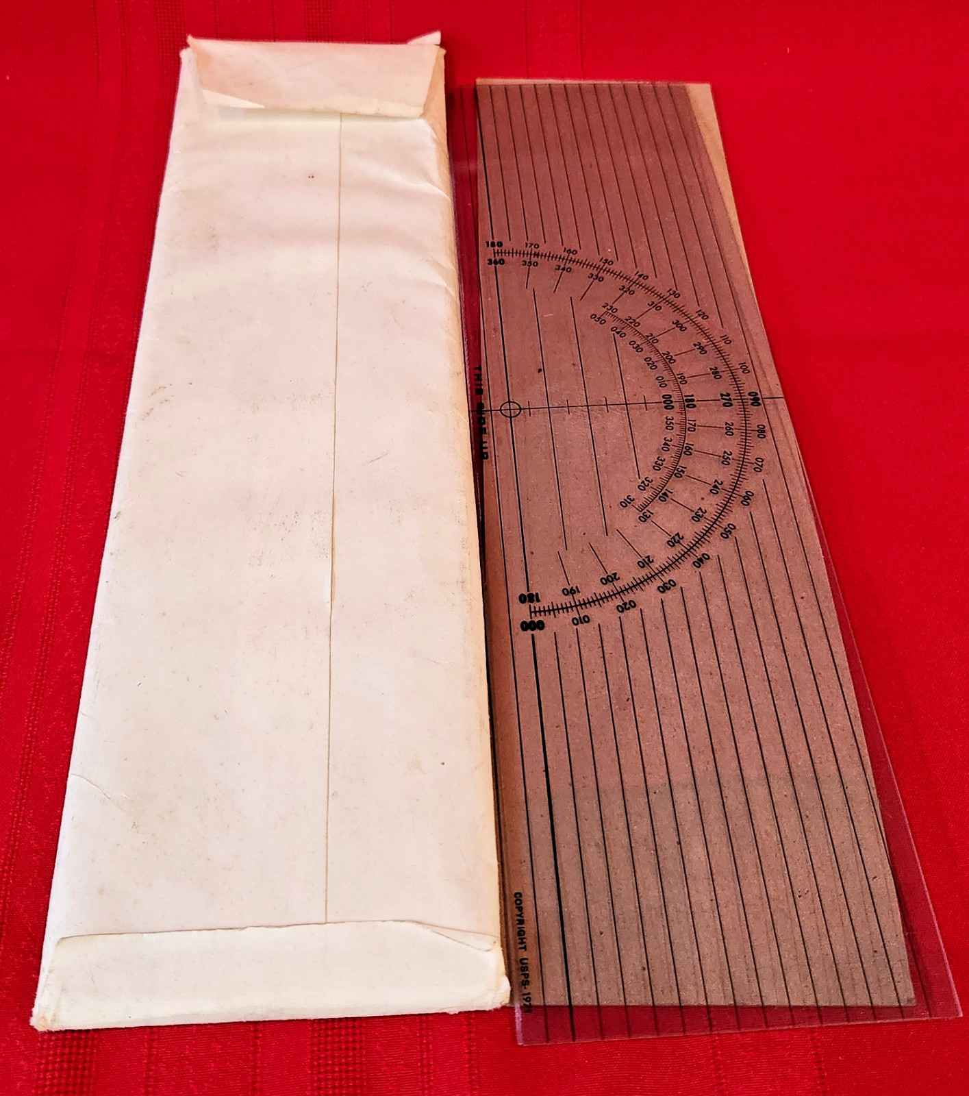 Vintage 1971 The USPS Course Plotter Designed to Measure Courses & Bearings 15\