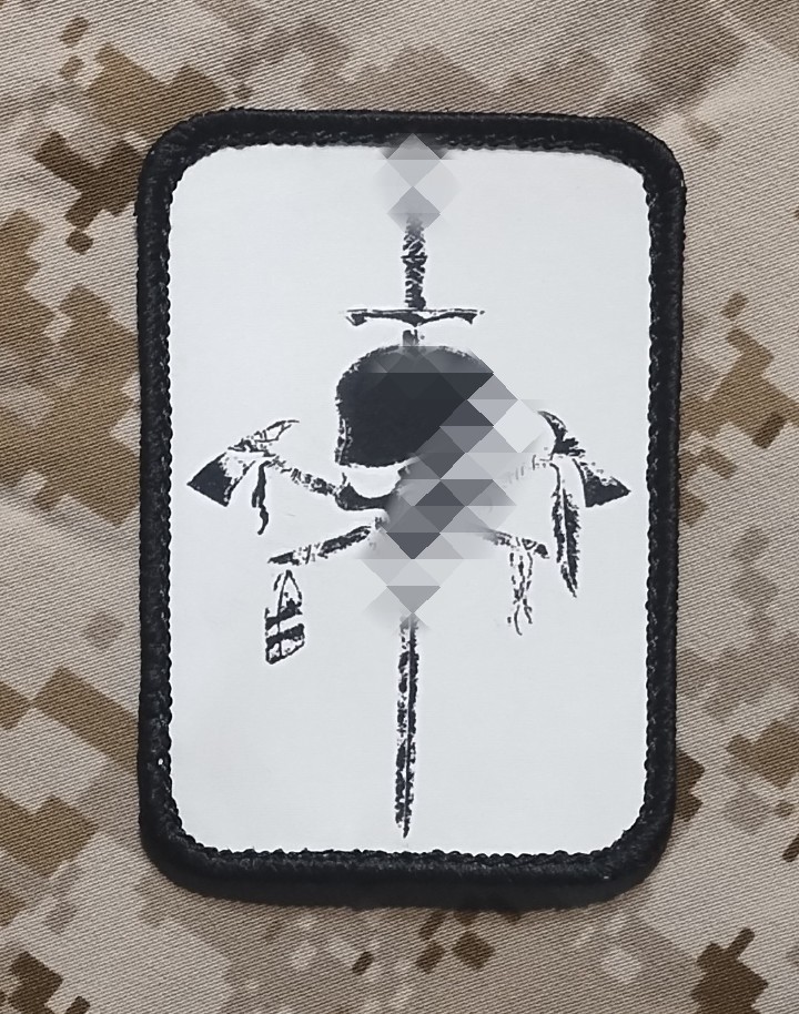 NSWDG DevGru Silver SQN Large 1st Style Emblem Printed NonReflective Copyrighted