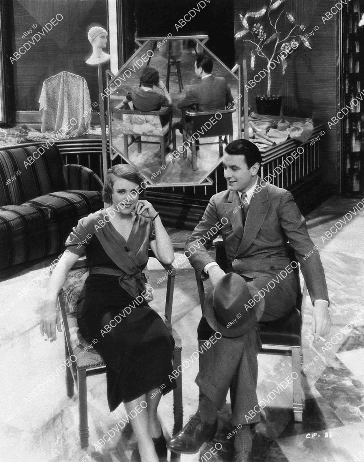 [ Ruth Chatterton, George Brent cool mirror shot film The Crash