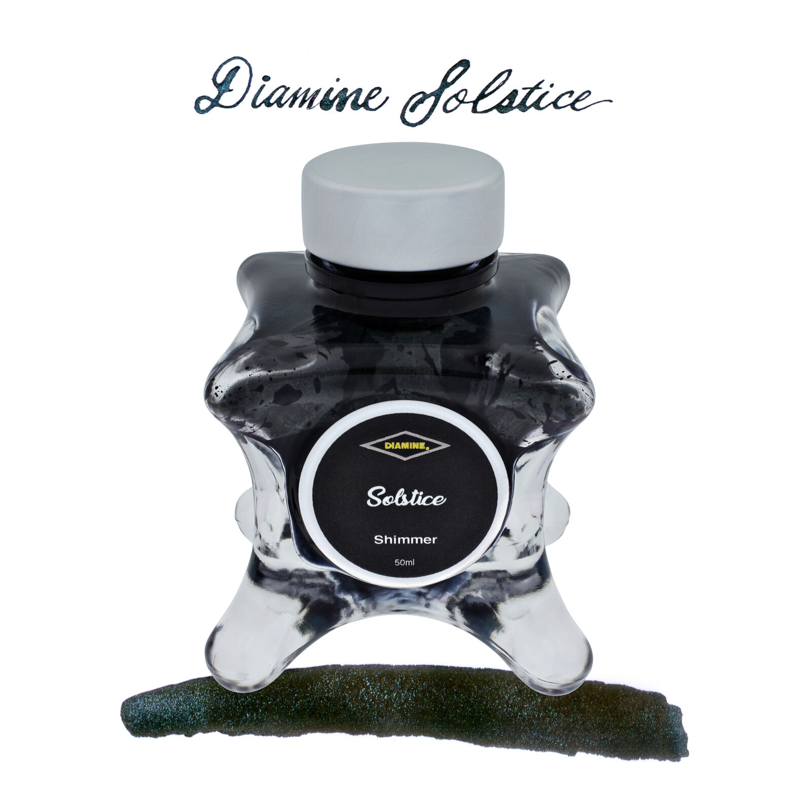 Diamine Inkvent Blue Edition Shimmer Bottled Ink in Solstice - 50 mL -NEW in box