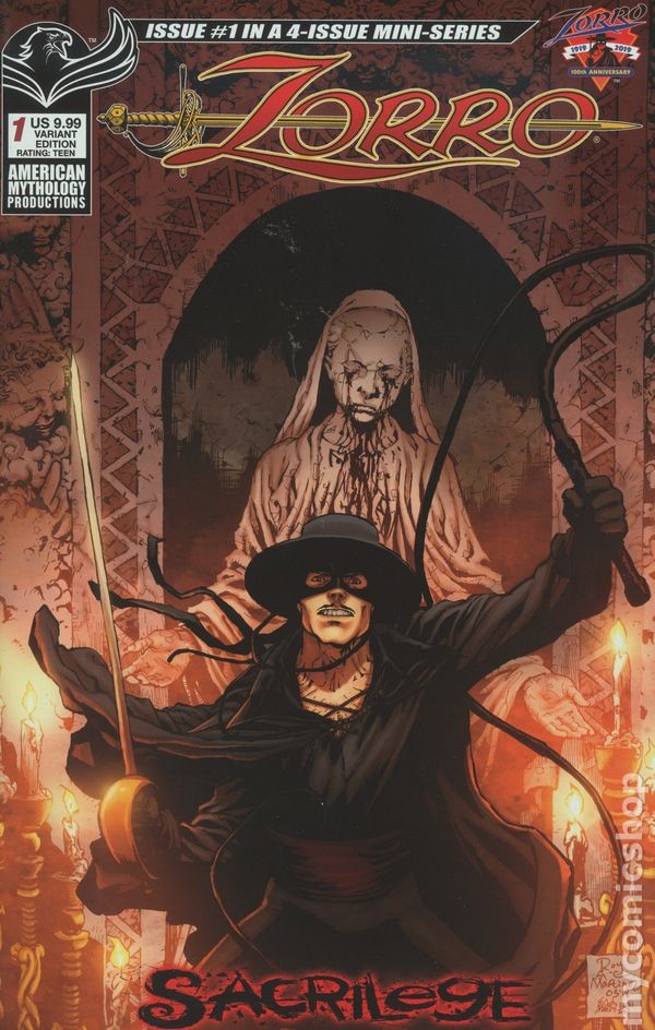 Zorro Sacrilege 1B VF 2019 Stock Image