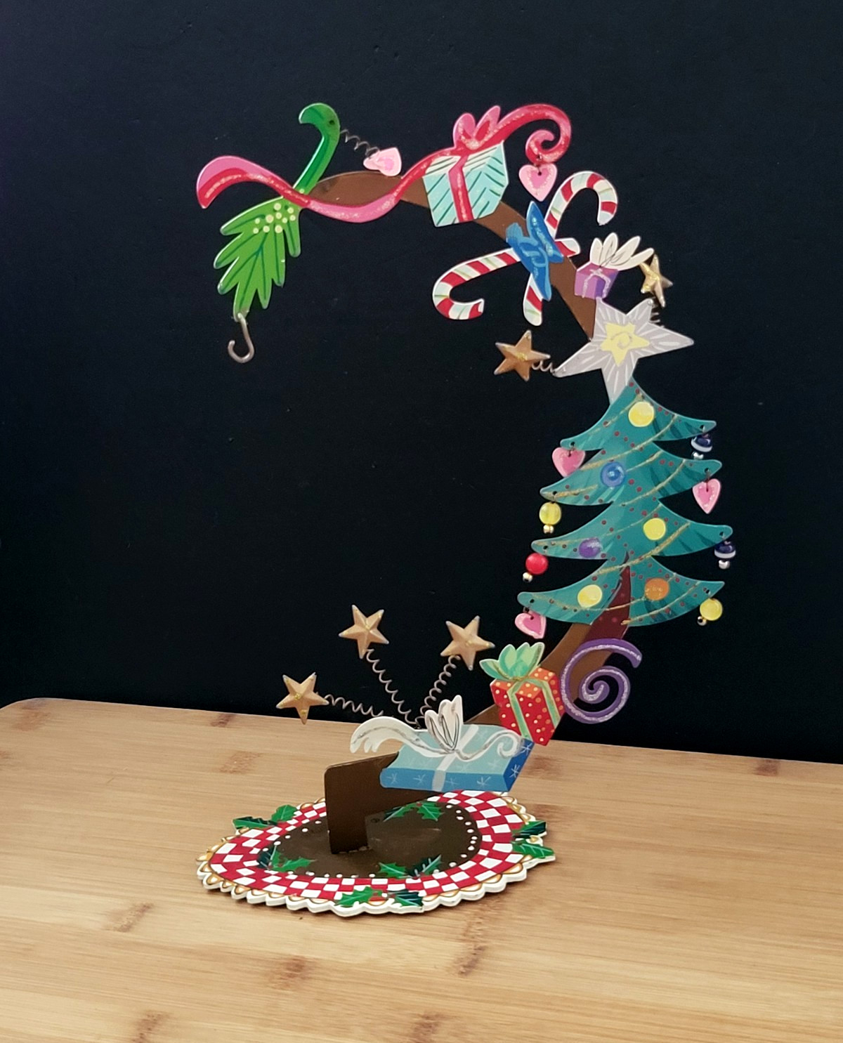 IOB Vtg Silvestri Fanciful Flights Christmas Tree Ornament Hanger Karen Rossi