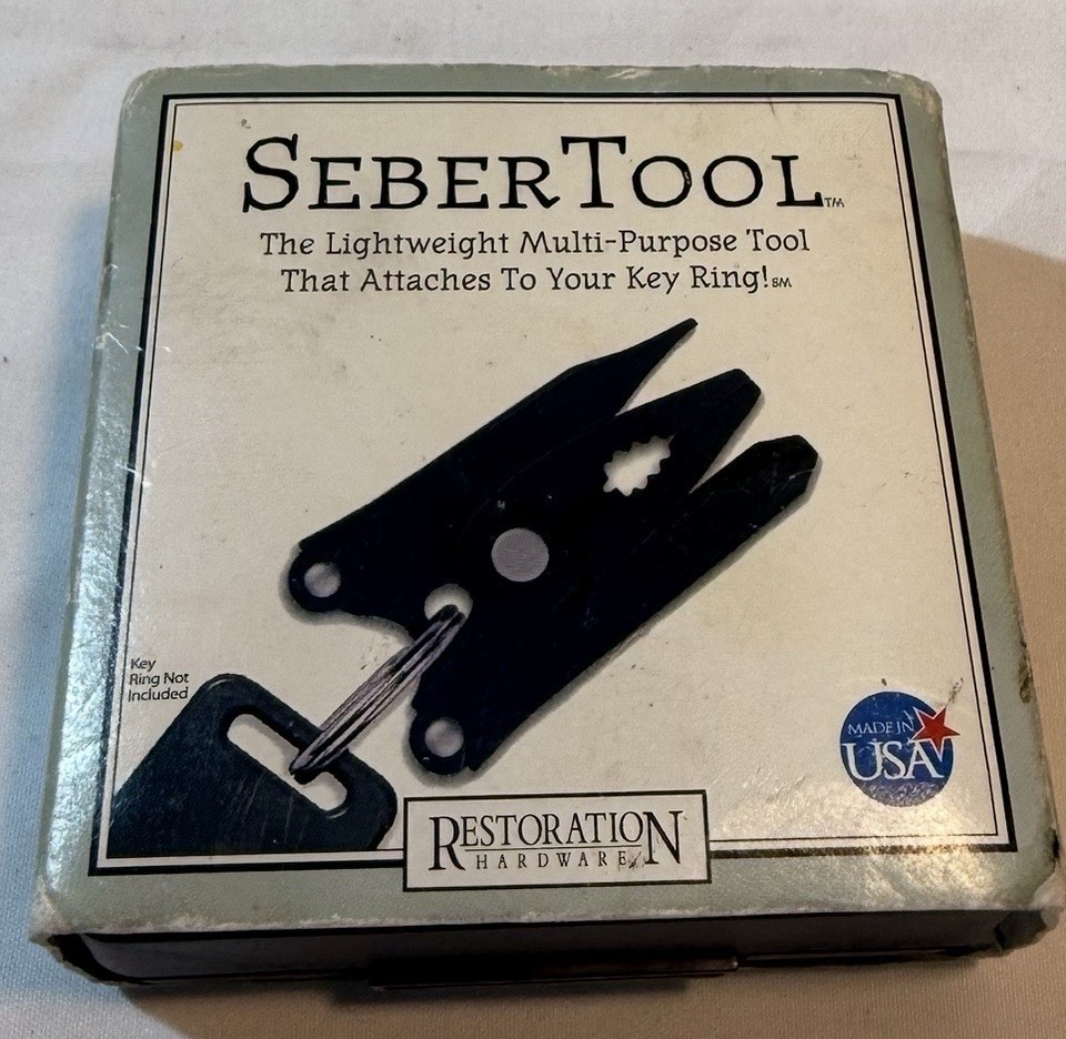 Original Patent Pending Seber Tool Restoration Hardware NOS MULTITOOL Original Patent Pending Seber Tool Restoration Hardware NOS MULTITOOL