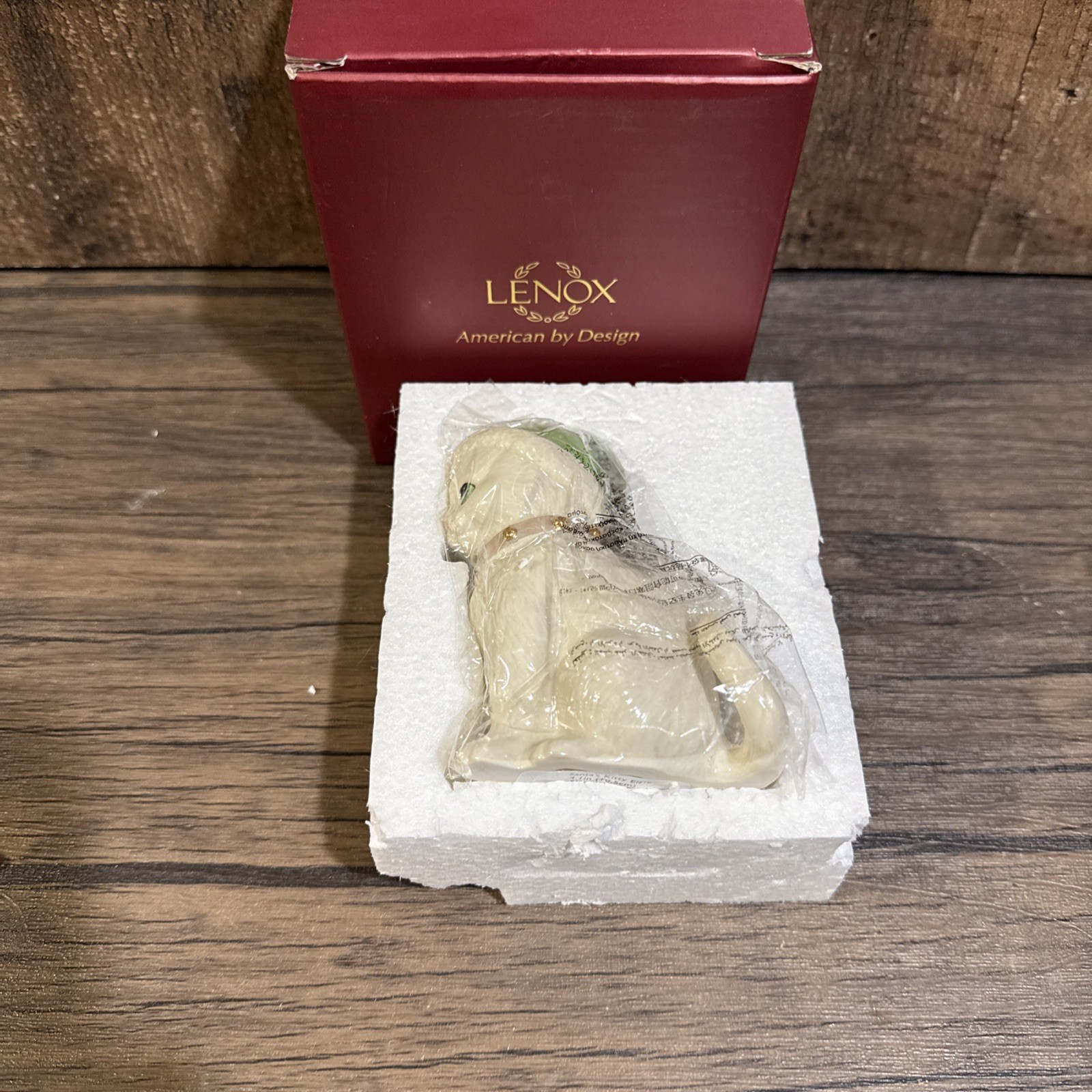 Lenox Santa\'s Kitty Elf Porcelain Figurine 4.1\