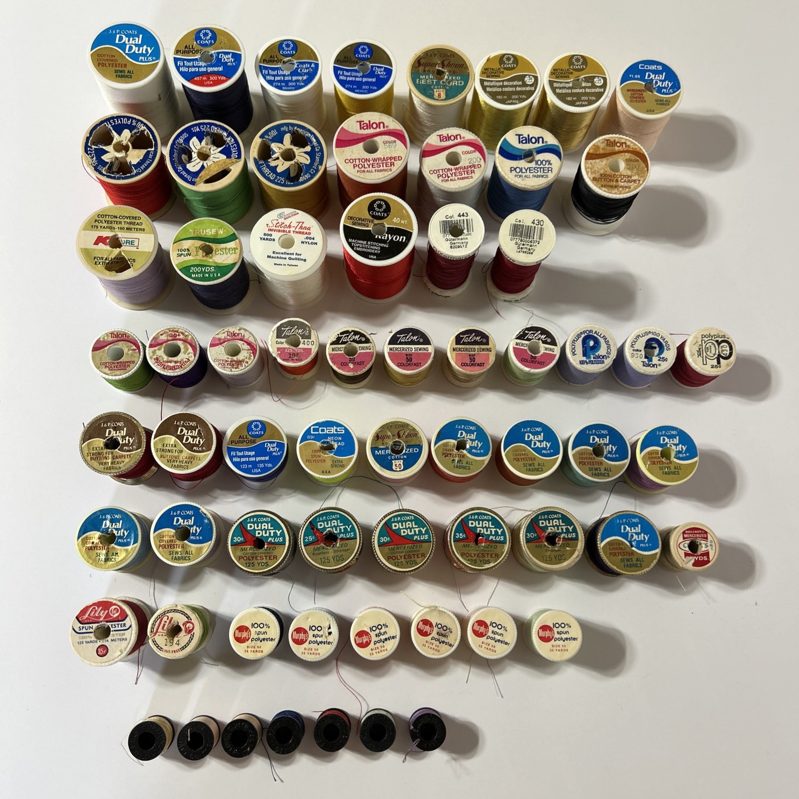 VTG Sewing Thread Mixed Lot. Gütermann, Talon, Clarks, Belding Corticelli (65)