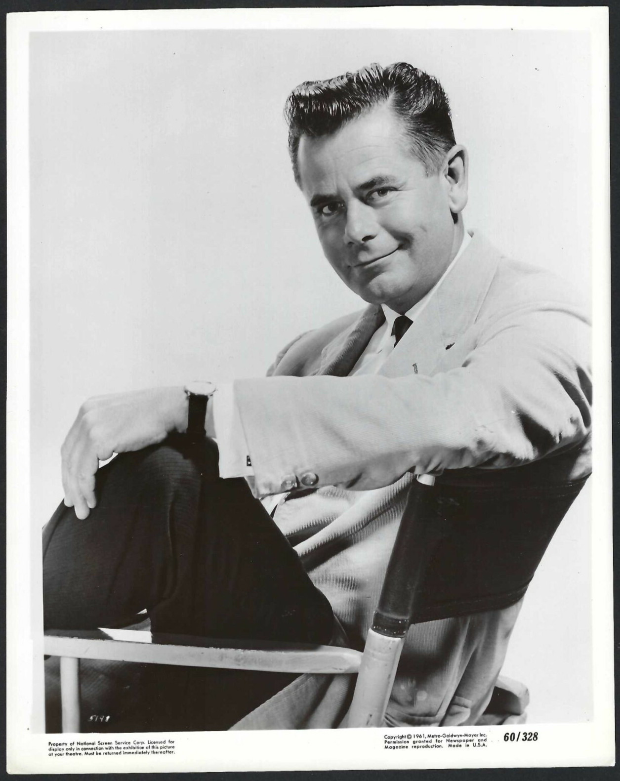 GLENN FORD VINTAGE ORIGINAL PHOTO HOLLYWOOD ACTOR 1961 STUNNING MOVIE PORTRAIT